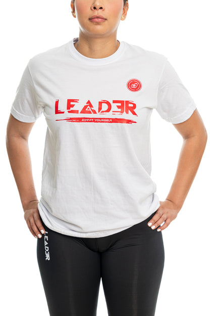 Camiseta Leader Glicth - Blanco (Unisex)
