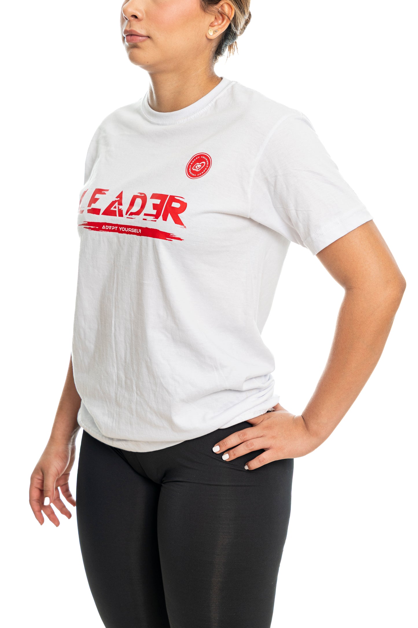 Camiseta Leader Glicth - Blanco (Unisex)