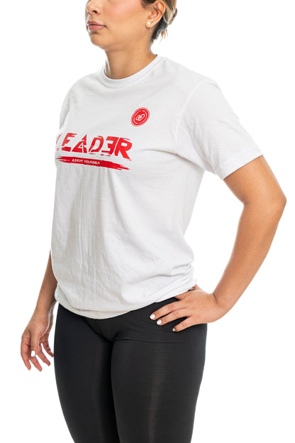 Camiseta Leader Glicth - Blanco (Unisex)