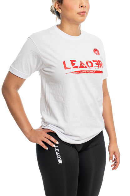 Camiseta Leader Glicth - Blanco (Unisex)