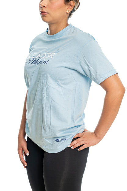 Camiseta Leader Athletics - Azul Celeste (Unisex)
