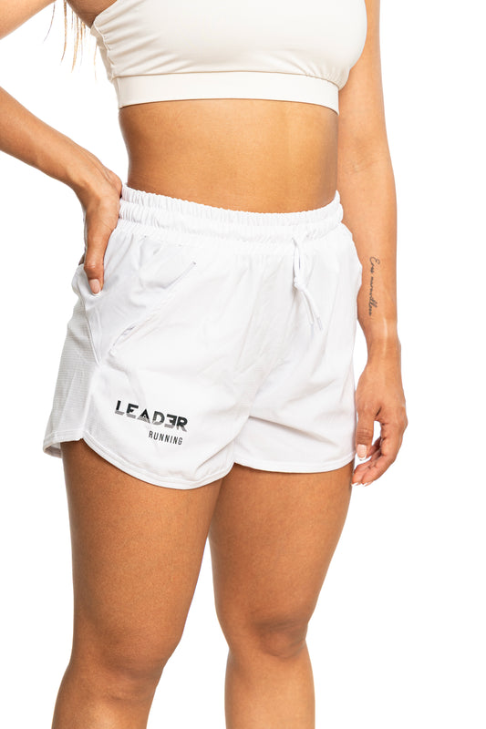 Pantaloneta Blanca con Lycra Running
