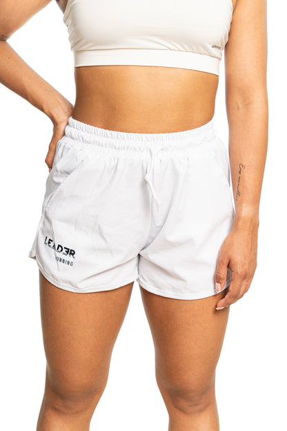 Pantaloneta Blanca con Lycra Running