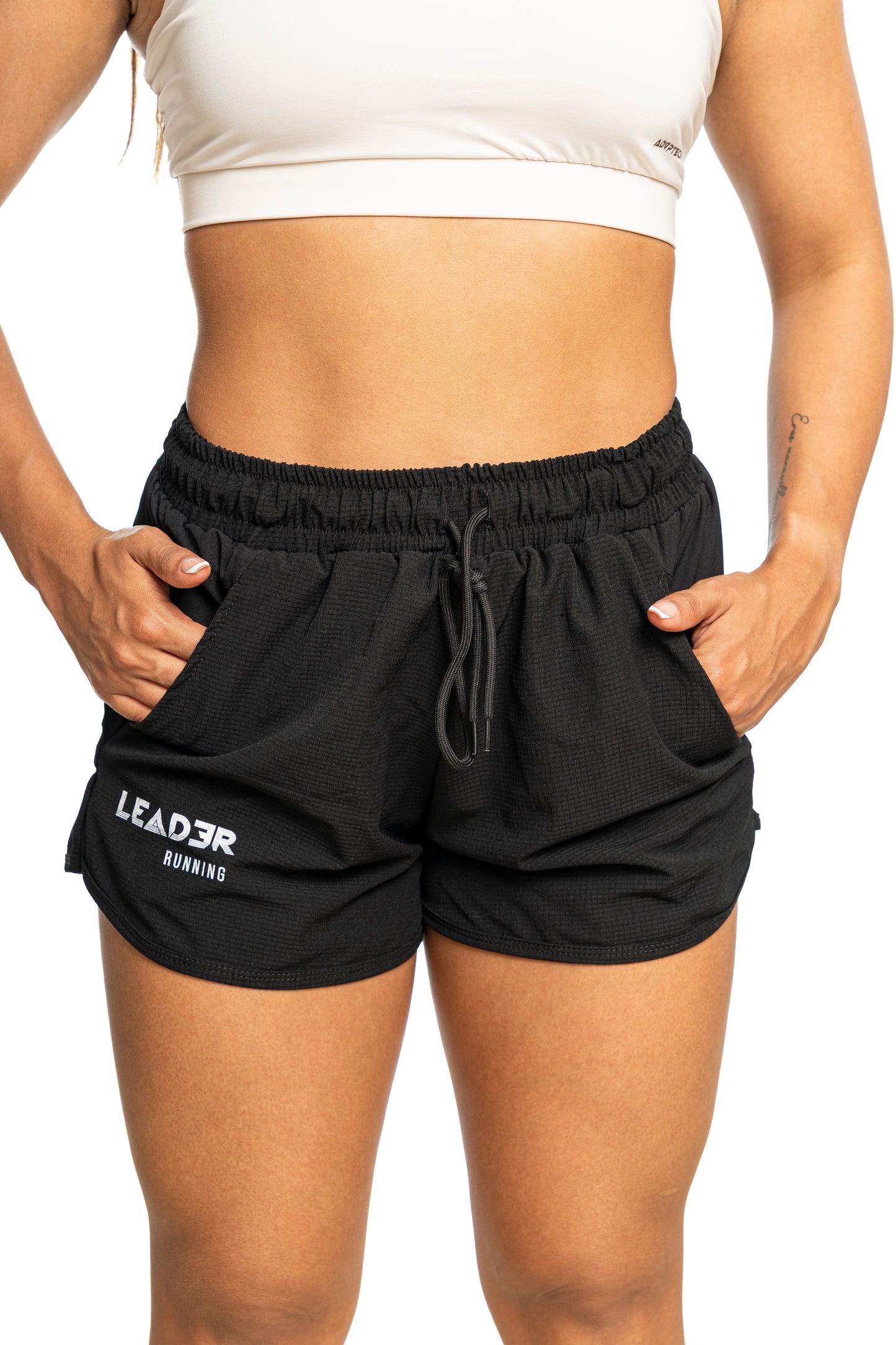Pantaloneta Negra con Lycra Running