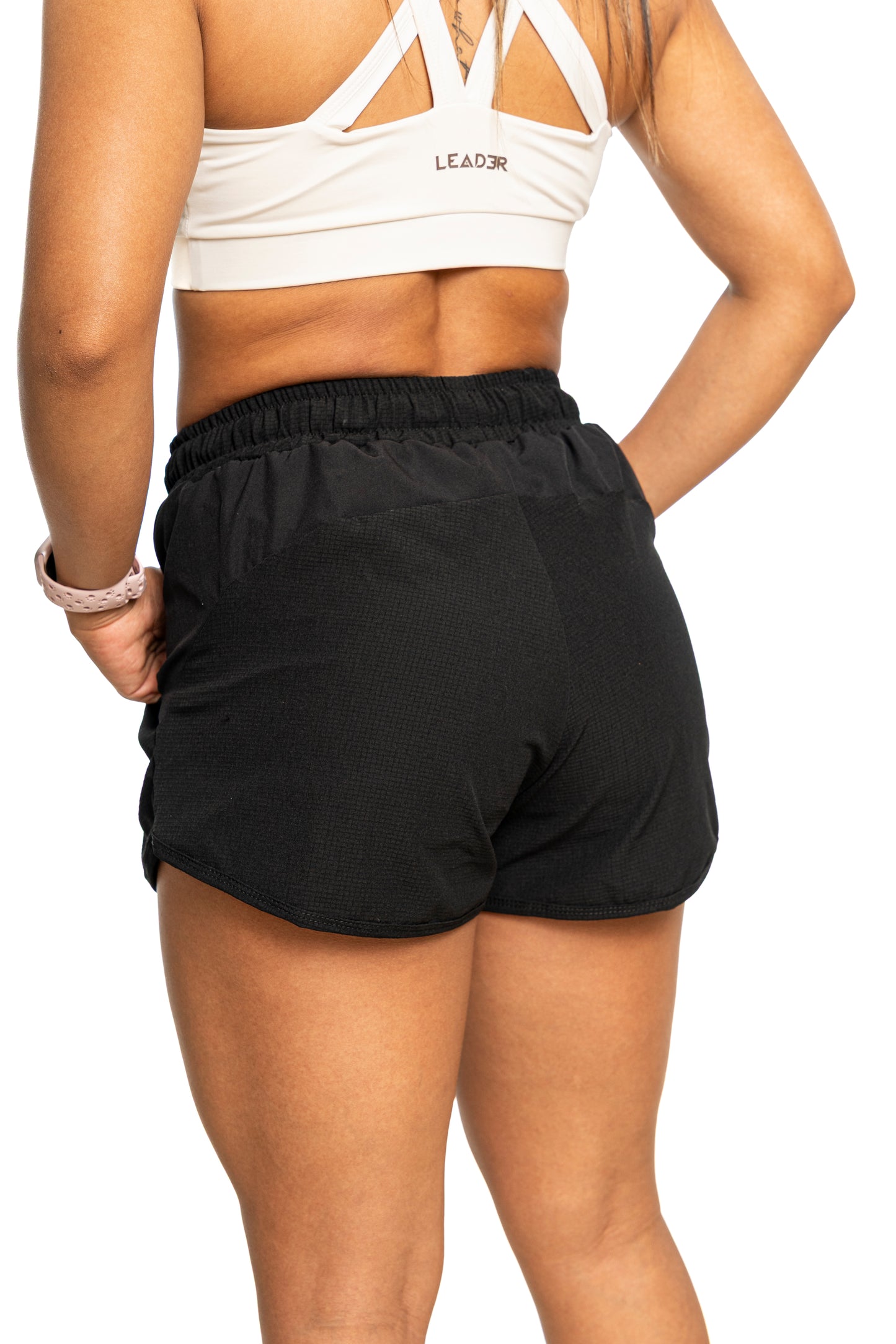 Pantaloneta Negra con Lycra Running