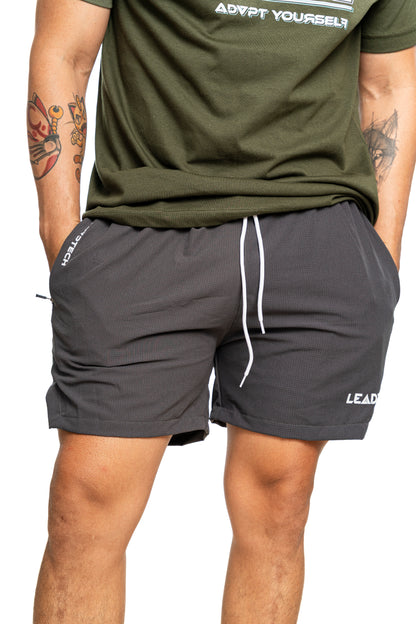 Pantaloneta Running con lycra - Gris