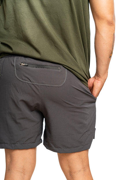 Pantaloneta Running con lycra - Gris