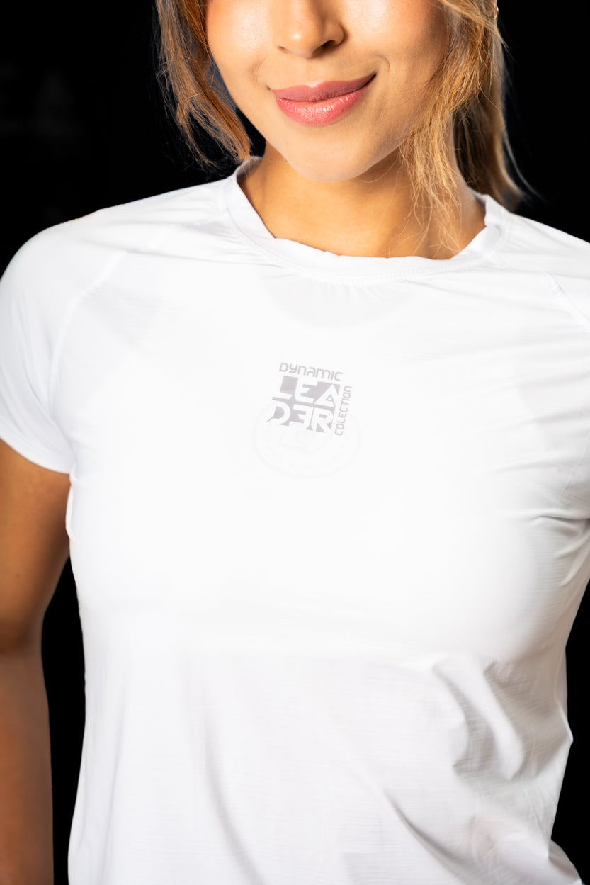 Camiseta Manga rangla Blanca Dama