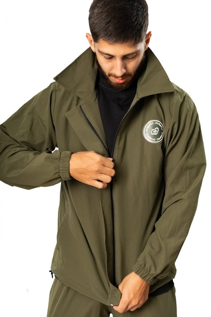 Chaqueta Verde Militar Hombre