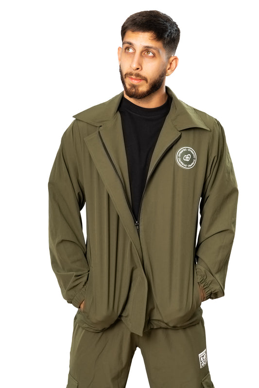 Chaqueta Verde Militar Hombre
