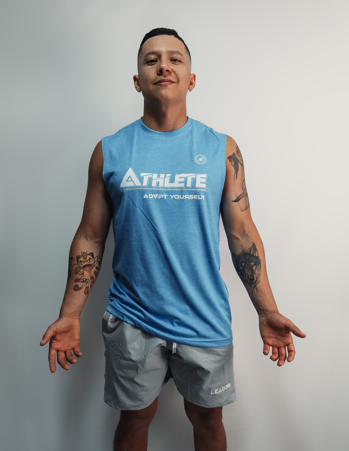 Camiseta sin mangas LEADER ATHLETE - Celeste Jasped