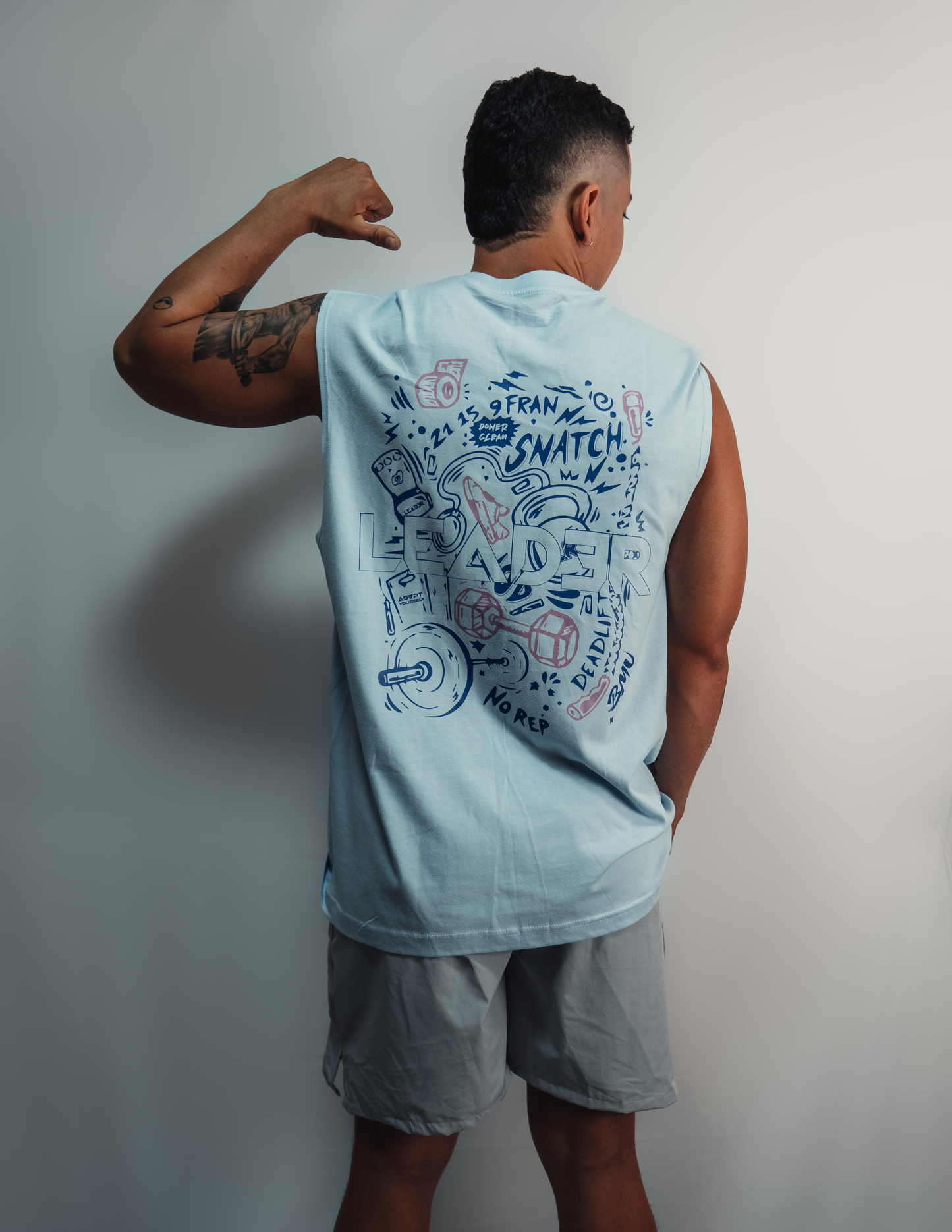 Camiseta sin mangas GRAFITTI - Azull Medio