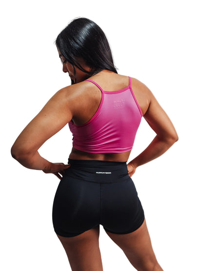 Croptank Tiras - Fucsia