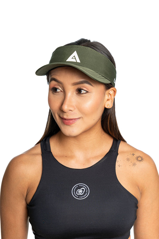 VISERA RUNNING VERDE MILITAR (UNISEX)