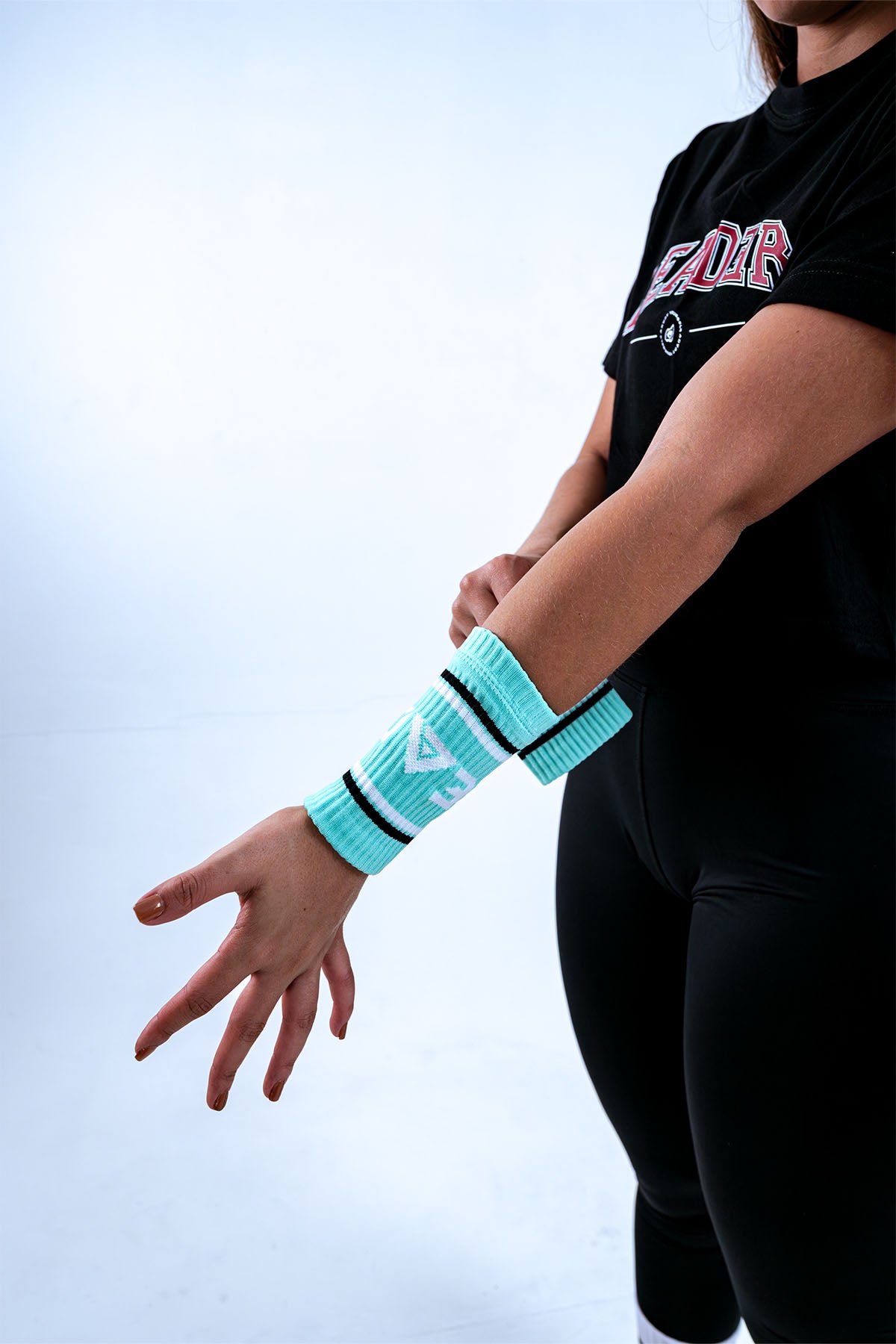 WRISTBAND (muñequeras de sudor) CELESTE