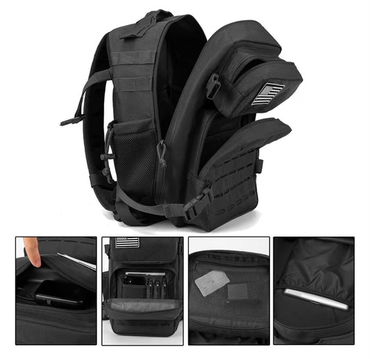 MORRAL NEGRO TACTICO 25L