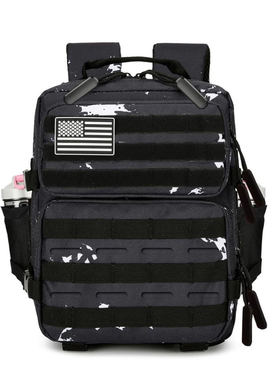 MORRAL MINI NEGRO MARMOL TACTICO 9L