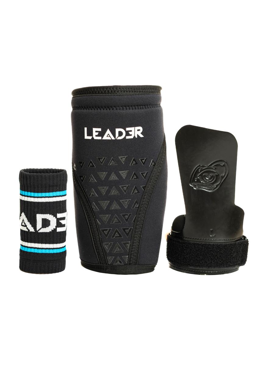 COMBO RODILLERAS + CALLERAS NEGRA + WRITSBAND
