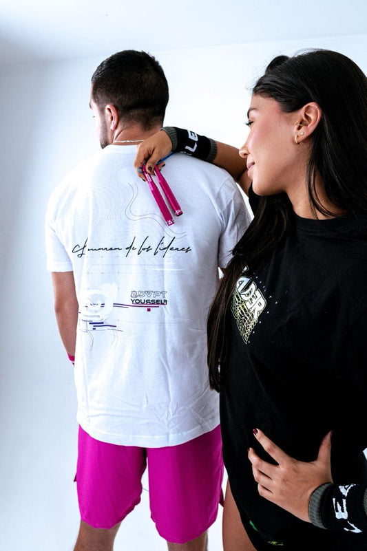 Camiseta Blanca Leader Lines (Unisex)